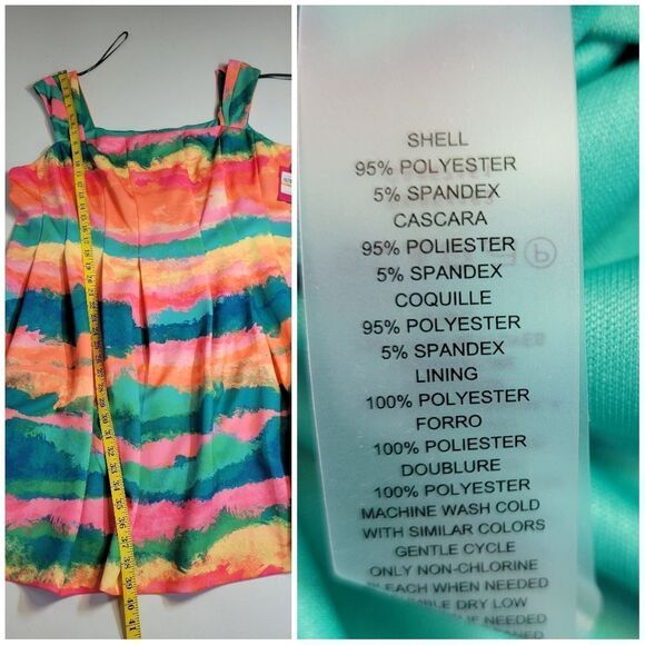 Vince Camuto Square Neck Cap Sleeve Fit and Flare Dress Women's Plus Size 24W - Picture 12 of 13